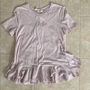 Lavender peplum top